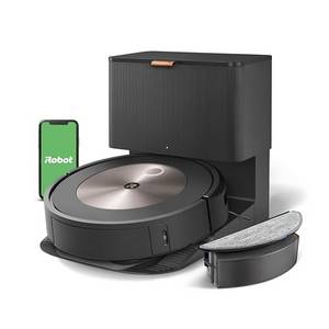  iRobot Roomba Combo j5+ (j5576) Saug- und Wischroboter, autom. Absaugstation, Kartierung, PrecisionVision Navigation, 4-Stufen-Reinigung, Objekterkennung und -vermeidung, Sprachassistentenkompatibel 