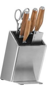 Wmf Messerblock Grand Wood (6tlg), 6-teilig, Olivenholzgriffe, Spezialklingenstahl, perfekt ausbalanciert 