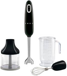 Smeg HBF03BLEU Stabmixer 50er Retro Style Schwarz Stabmixer