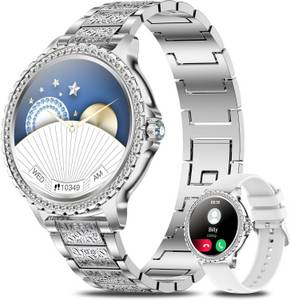 Le Affani Luxus Smartwatch fur Damen Schrittzähler mit Echtzeit Blutdruckmessung Smartwatch (1,32 Zoll, Android iOS), IP67, Wasserdicht, mit EKG Funktion, Bluetooth Anrufe, 100+ Sportmodi 