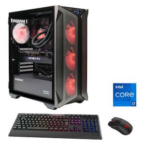 GameMax Brufen C1 7009 Gaming-PC (Intel® Core i7 13700F, RTX 4070Ti, 16 GB RAM, 1000 GB SSD, Wasserkühlung, PCIe SSD Gen4, Windows 11) 