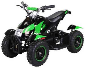 Actionbikes Motors Kinder Elektroquad ATV Cobra schwarz/grün