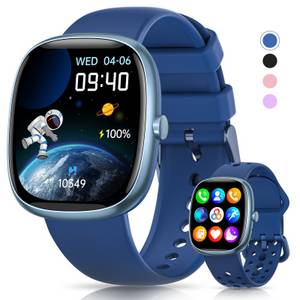 NAIXUES Smartwatch Kinder für Jungen und Mädchen Smartwatch (3.81 cm/1.5 Zoll, HD Voll Touchscreen) IP68 wasserdichte Fitness Aktivitäts Tracker Uhr Herzfrequenz Schlafmonitor, 19 Sportmodi,Schrittzähler,Wecker,Kindergeschenke, für Teenager ab 5 Jahren 