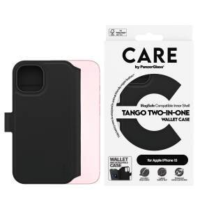 CARE by PanzerGlass Handyhülle »MagSafe Compatible Tango 2-in-1 Wallet Case für Apple iPhone 15«, Backcover, Schutzhülle, Handyschutzhülle, Case, Schutzcase, stoßfest 
