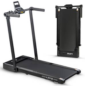 Letix Elektrisches Laufband FoldPro 2in1 mit LCD-Display, Bluetooth & APP Funktion, für zu Hause und Büro, motorisiertes Fitnessgerät, Heimtrainer - Anthrazit 
