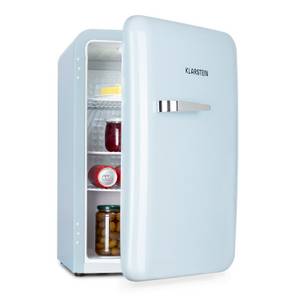 Klarstein Table Top Kühlschrank HEA13-Audrey-68L-blu 10046057, 68 cm hoch, 44 cm breit, Bier Hausbar Getränkekühlschrank Hotel Mini Fridge 