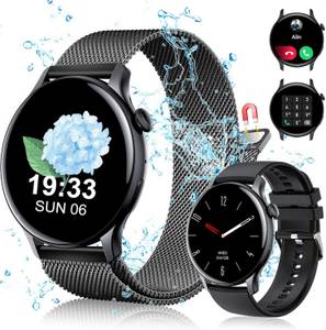 ibettertec Smartwatch mit Telefonfunktion Fitness Tracker uhr Smartwatch (mit Anruffunktion, Smartwatch (Fitnessuhr mit Telefonfunktion cm) IP67 Wasserdicht,1.69