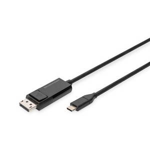 Digitus USB-C Kabel auf DisplayPort BidireKtional max. Auflösung 8K@30Hz, 2m 