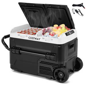 Costway Elektrische Kühlbox, 40L, bis -20 °C, mit Kompressor 