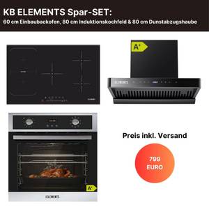 KB Elements Induktions-Kochfeld ELK105PF, Powerboost, Timer, Touch Control, FLEX, 9400 W 