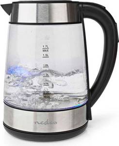 Nedis Wasserkocher | 1.7 l | Glas | Transparent  NE550717241 Wasserkocher mit Filter