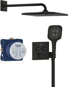 Grohe SmartControl Duschsystem Unterputz mit Rainshower Mono 310 Cube phantom...