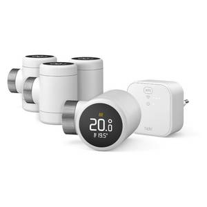 Tado ° Smartes Heizkörper-Thermostat X - Quattro Pack + Bridge inkl. Auto-Assist - Weiß 