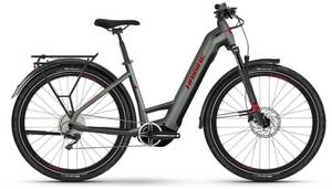 Haibike Trekking 5 (2023) Women olive/red gloss Elektro-Trekkingrad