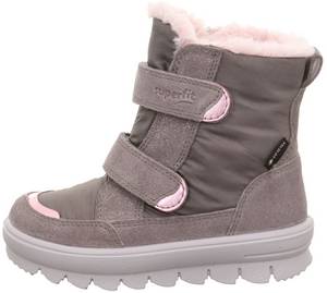 Superfit Flavia warm gefütterte Gore-Tex Schneestiefel grau rosa Kinder-Schneestiefel