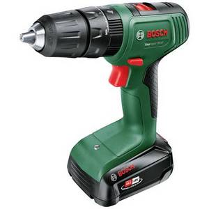  Bosch Home and Garden 06039D810D Akku-Schlagbohrschrauber 18 V 1.5 Ah Li-Ion inkl. 2. Akku, inkl. Ladegerät, inkl. Koffer, mit Zubehör 