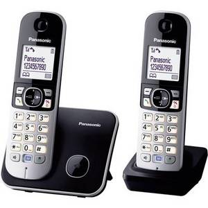 Panasonic KX-TG6812 Duo schwarz DECT-Telefon