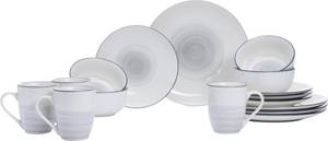 Ritzenhoff & Breker Kombiservice Luna (16-tlg), 4 Personen, Porzellan, Aquarell-Stil 