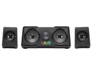  Mars Gaming MS22, Kompakte Gaming Lautsprecher 2.2, RGB Flow, Subwoofer + 4 Aktiv-Lautsprecher, DSP Sound 35W, Schwarz 