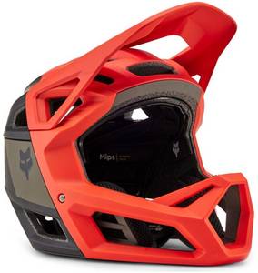 Fox Proframe RS orange flame MTB-Helm