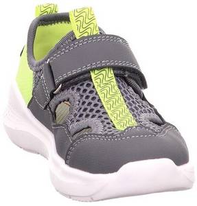 Superfit Hausschuh FLASH Hellgrau/Gelb (1-000311-2000) Kinder-Sneakers