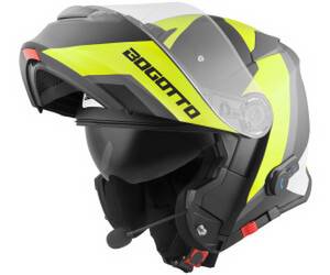 Bogotto Motowear Bogotto V271 BT Bluetooth Zabu schwarz/gelb Klapphelm