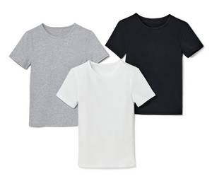 Tchibo - 3 Kinder-T-Shirts - Mädchen - Gr. 170/176 - schwarz 