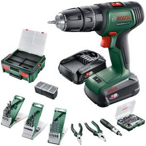 BOSCH HOME & GARDEN Akku-Schlagschrauber UniversalImpact 18V + 46AC set +...