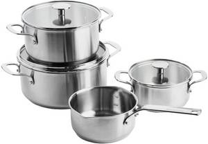 Kitchenaid Stainless Steel Topfset 4-teilig (CC003575-001) Induktions-Topfset