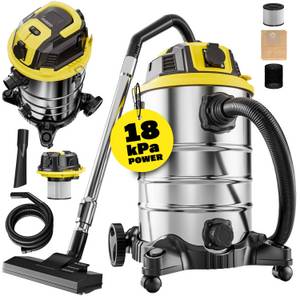 Monzana Bodenstaubsauger, Nass Trockensauger 2000W Steckdose Blasfunktion 30L...