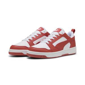 Puma Rebound V6 Low Sneakers Erwachsene  White Red Fire 