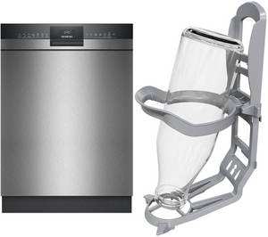 Siemens SN43ESEUAE Unterbau-Geschirrspüler 60 cm bestehend aus SN43ES02AE + SZ36BH00 edelstahl / B 