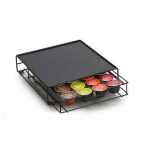 Bigbuy Kapselmaschine Organizer für Kaffeekapseln DKD Home Decor Schwarz...