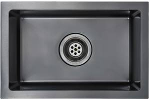 Vidaxl Handmade Kitchen Sink Stainless Steel 44 x 29 x 20 cm Black 44 cm