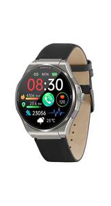 Knauermann Pro 3 (2024) rund Smartwatch, Gesundheitsuhr mit Telefoniefunktion - EKG und SOS Funktion, Gesundheitsfunktionen 