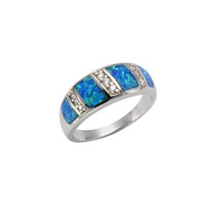 Vivance Ring 925/- Sterling Silber synth. Opal Zirkonia 