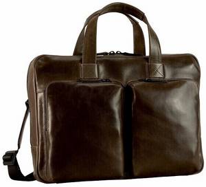 Jost Bags Jost Porto Gusset Briefcase grey brown (907810-7)