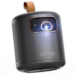 ETOE Dolphin 500 ANSI-Lumen, 1080P, Autofokus & Keystone Beamer (1000:1, 4K UHD Video Dekodierung, Netflix, YouTube, Prime Video) 