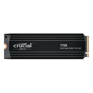 Crucial T705 SSD mit Kühlkörper 4TB M.2 PCIe Gen5 NVMe Internes Solid-State-Module 