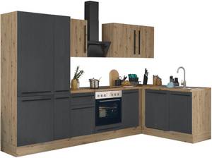 Kochstation Winkelküche, Breite 310 cm, Softclose für Türen und Schubkästen, FSC-Mix 70% 