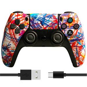 SIERGA Gamepad, Game Controller, kabellos, Bluetooth, für PS4 PlayStation 4-Controller 