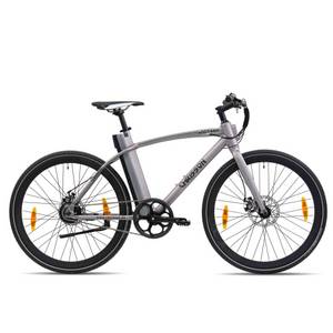 Chrisson E-Octant E Bike Trekkingrad 28 Zoll Pedelec Damen Herren Trekking Fahrrad 367 Wh grau 52 cm 