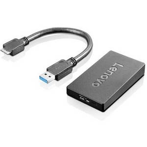 Lenovo 4X90J31021 Adapter [1x USB 3.2 Gen 2 Stecker A​ (USB 3.1) - 1x DisplayPort Buchse] 