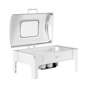 Royal Catering Speisenwärmer » Chafing Dish - GN 1/1 -  - 8,5 L - 2 Brennstoffzellen - Sichtfenster« 