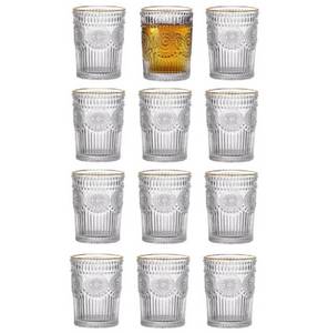 KESSMANN Gläser-Set Gläser-Set 300ml Teeglas Glas Kristallglas Set Tasse Geschenkset, Kristallglas, Getränkeglas Teegläser Allzweckgläser Glas Tee, Eistee, Säfte 