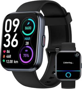  Smartwatch Damen Herren mit Telefonfunktion & Alexa Integriert,Uhren Damen mit 110+ Sportmodi,Herzfrequenz SpO2 Schlafmonitor Smart Watch,1.8