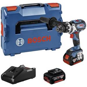  Bosch Professional GSB 18V-110 0.601.9G0.30D Akku-Schlagbohrschrauber 18 V Li-Ion bürstenlos, inkl. 2. Akku, inkl. Ladegerät, inkl. Koffer 