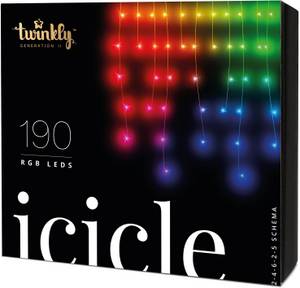 TWINKLY Lichternetz 190 LEDs bunt und warmweiß mit WLAN und Appsteuerung...