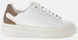 Guess Sneakers FLPVIB-LEA12 Elbina weiß beige Low-Top-Sneaker