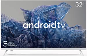 KIVI 32F750NW LED-Fernseher (80,00 cm/32 Zoll, Full HD, Smart-TV, Android TV, Bluetooth, JVC Lautsprecher, Hbb TV, Sprachsteuerung, 3x HDMI, 2x USB) 
